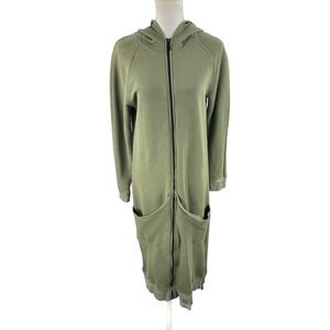 Miss City Official OS Long Full Zip Hoodie Sweatshirt Jacket‎ Olive Tunic Lagen